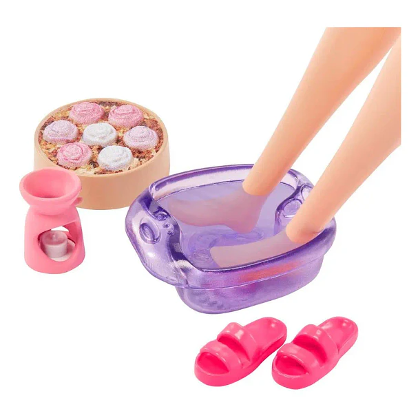BARBIE SPA DAY CON MASCOTA Y ACCESORIOS MATTEL 3