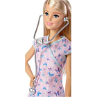 MUÑECA BARBIE DOCTORA RUBIA CON ESTETOSCOPIO 3