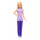 MUÑECA BARBIE DOCTORA RUBIA CON ESTETOSCOPIO 1