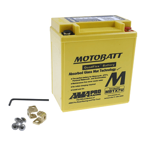 Batería Motobatt MBTX7U. Tecnología AGM. (YTX7L-BS)
