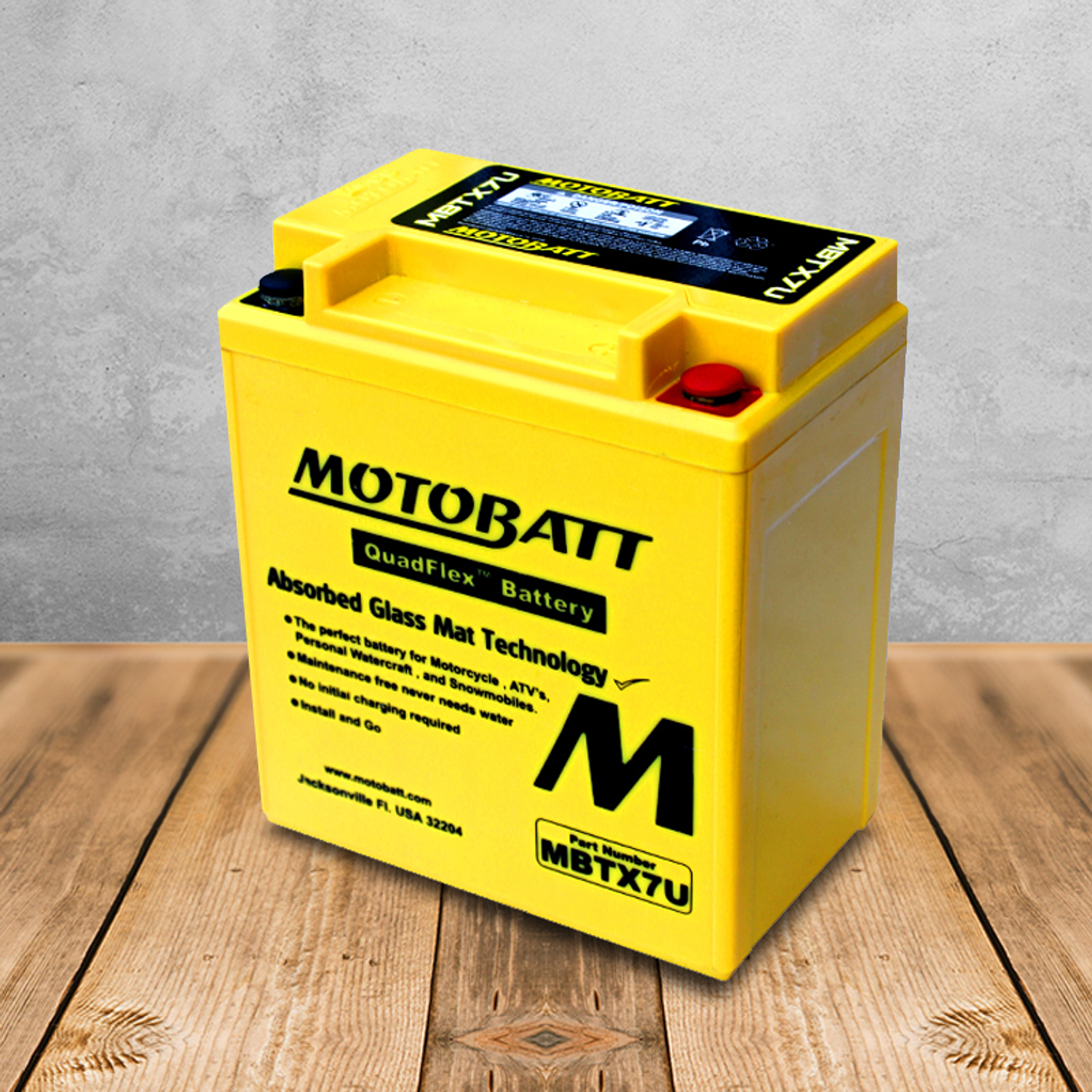 Batería Motobatt MBTX7U. Tecnología AGM. (YTX7L-BS) 3