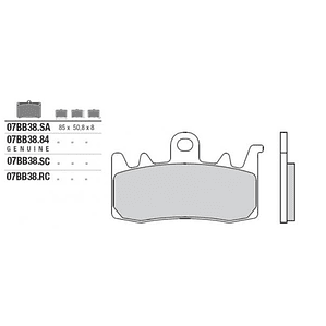 Pastillas de Freno Delanteras BMW R1250R, R1200Gs (2013-). Brembo Sinterizada