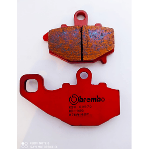 Pastillas de Freno Traseras Kawasaki ER6N, Versys 650. Brembo Sinterizadas