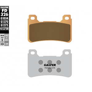 Pastillas de Freno Delantera Honda CBR1000RR, ﻿CBR600RR. Galfer Sintered