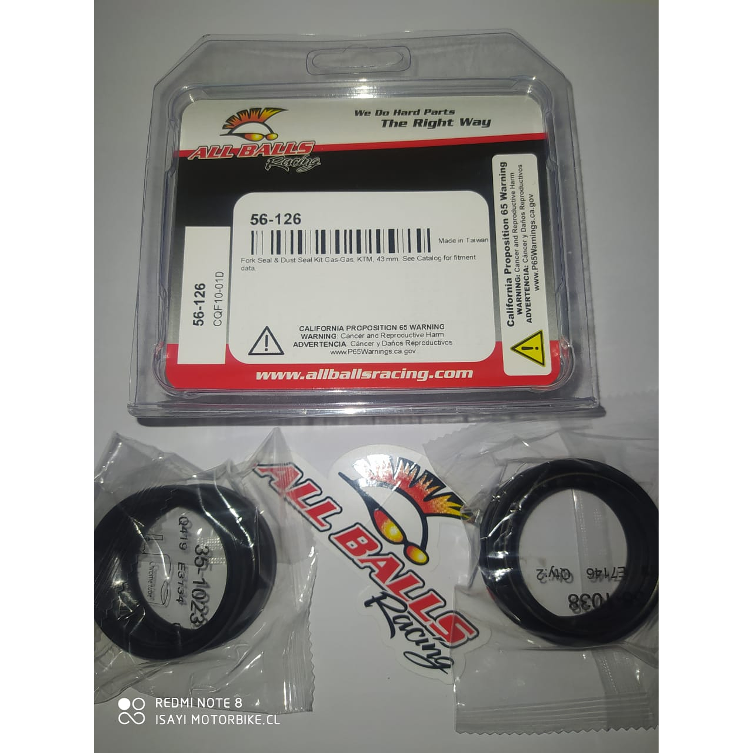 Kit Retenes de Telescópicas para Honda CBR1000RR. All Balls Racing 4