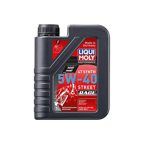 Aceite Liqui Moly 5w40 Street Race, Full Sintético.