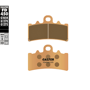 Pastillas de Freno Delanteras BMW G310Gs, G310R. Galfer Sinterizada