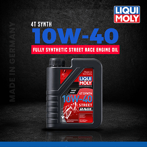 Aceite Liqui Moly 10w40 Street Race, Full Sintético.