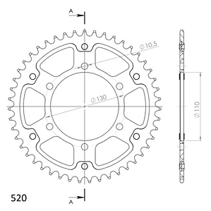 Catalina SuperSprox Yamaha R3, MT-03, R3A. De Acero / Aluminio
