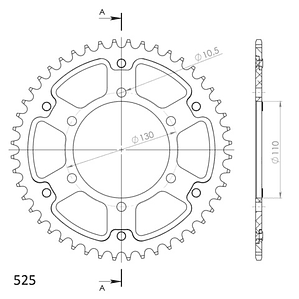 Catalina SuperSprox para Yamaha YZF-R6. De Acero / Aluminio