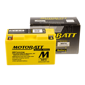 Batería Motobatt MB7U con Tecnología AGM. (YT7B-BS - YT7B-4)