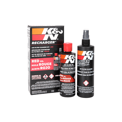 K&N Recharger Kit 99-5050. Limpiador y Aceite Exprimible para Filtros de Aire