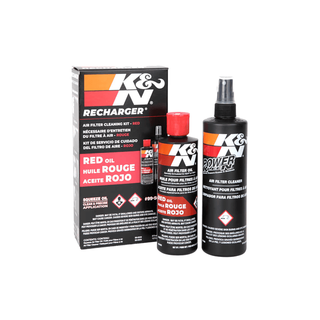 K&N Recharger Kit 99-5050. Limpiador y Aceite Exprimible