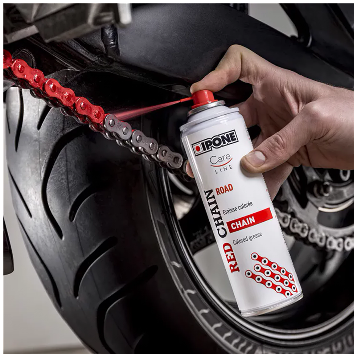 Lubricante de Cadenas Rojo Ipone Red Chain Road - 250 ml 2
