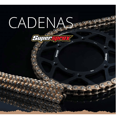 Cadena SuperSprox 520 FL-R. Reforzada, O'ring, Dorada.