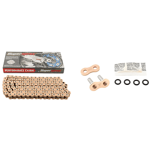 Cadena SuperSprox 520 FL-R. Reforzada, O'ring, Dorada.
