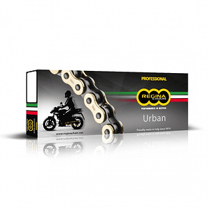 Cadena Regina Urban 428. Dorada, reforzada, sin o'ring