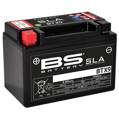 Batería BS Battery BTX9. Tecnología AGM. (YTX9-BS)