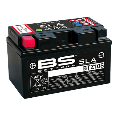 Batería BS Battery BTZ10S. Tecnología AGM. (YTZ10S - YTX7A-BS)