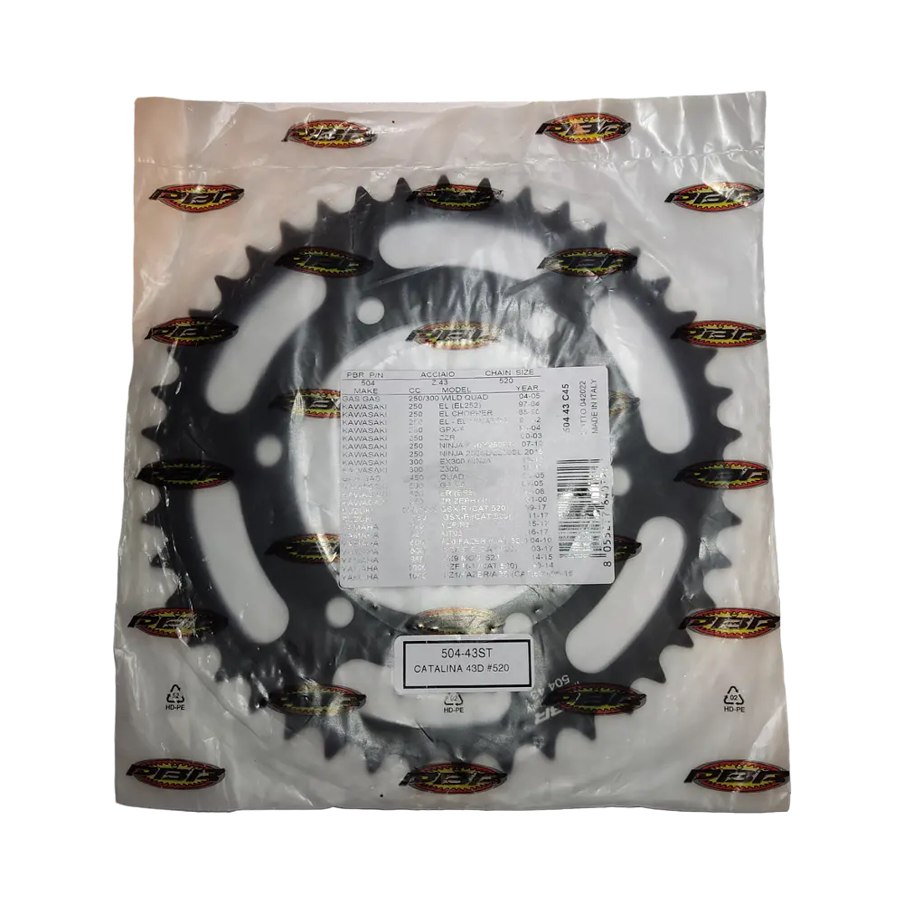 Catalina PBR Italy para Yamaha R3, R3A, MT03. De 43 dientes