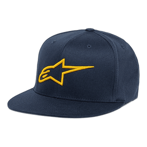 Gorra Alpinestars Ageless Flat Azul Marino-Amarillo (Jockey)