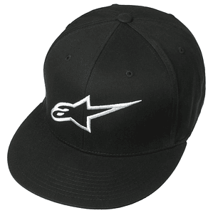 Gorra Alpinestars Ageless Flat Negro-Blanco (Jockey)