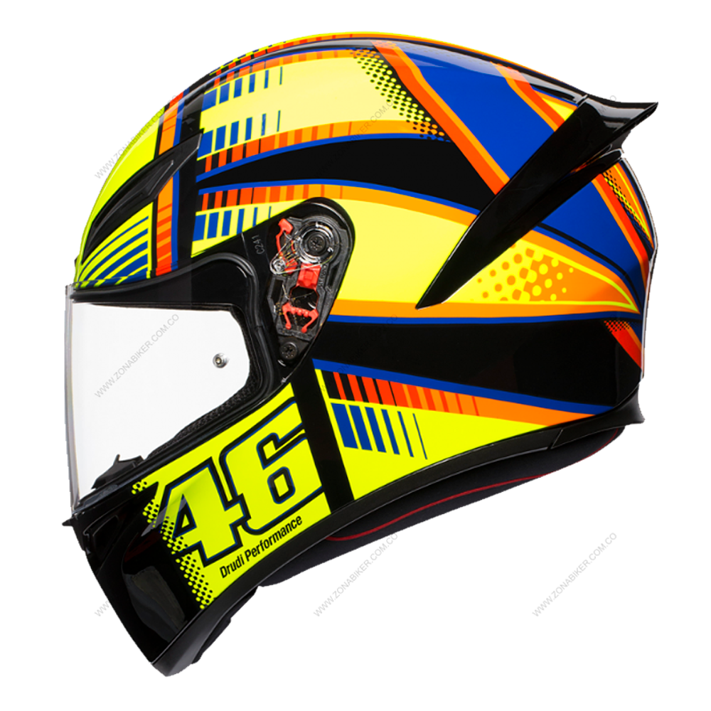 Casco AGV K1 VR Soleluna 2015. QR Norma Chilena