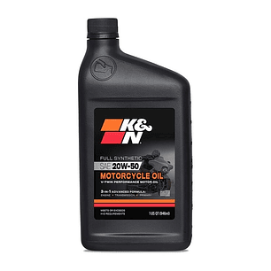 Aceite K&N 20w50 V-Twin Motorcycle. Full Sintético (946ml)