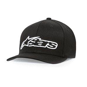 Gorra Alpinestars Blaze Flexfit. Negro-Blanco (jockey)