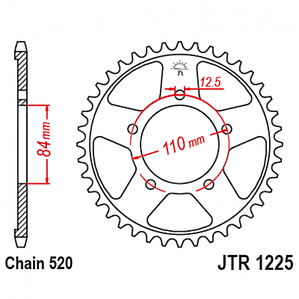 Catalina JT Sprockets Honda CB500X (19-24). 41 Dientes