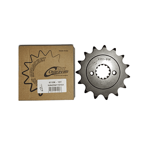 Piñón de Ataque Chiaravalli KTM Duke 390, 250; Husqvarna Svartpilen 401. De 15 dientes