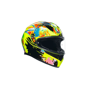 Casco AGV K3 Rossi Winter Test 2019 (ECE22.06). QR Norma Chilena