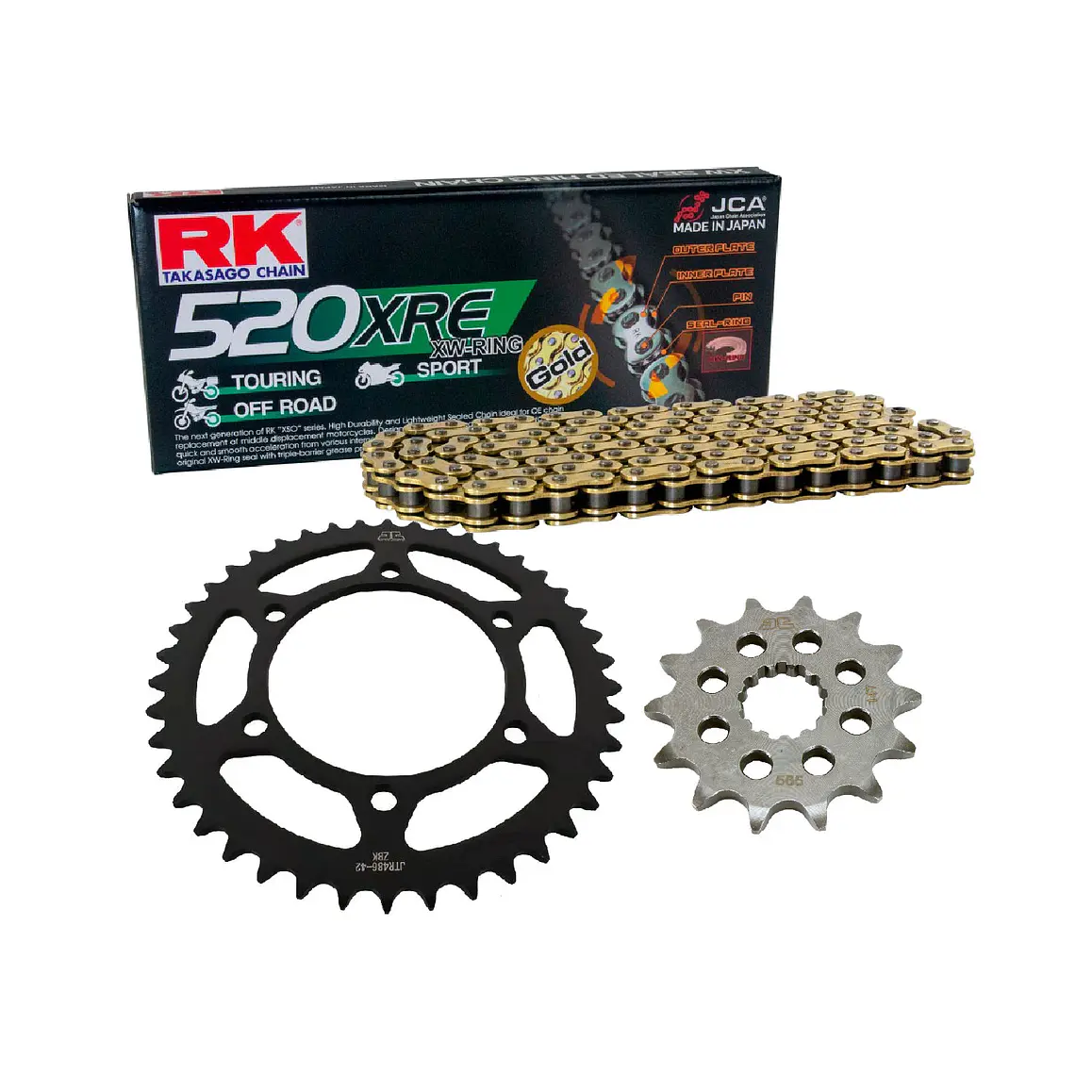 Kit de Transmisión Yamaha R3, MT-03, R3A.  RK - JT Sprockets 1