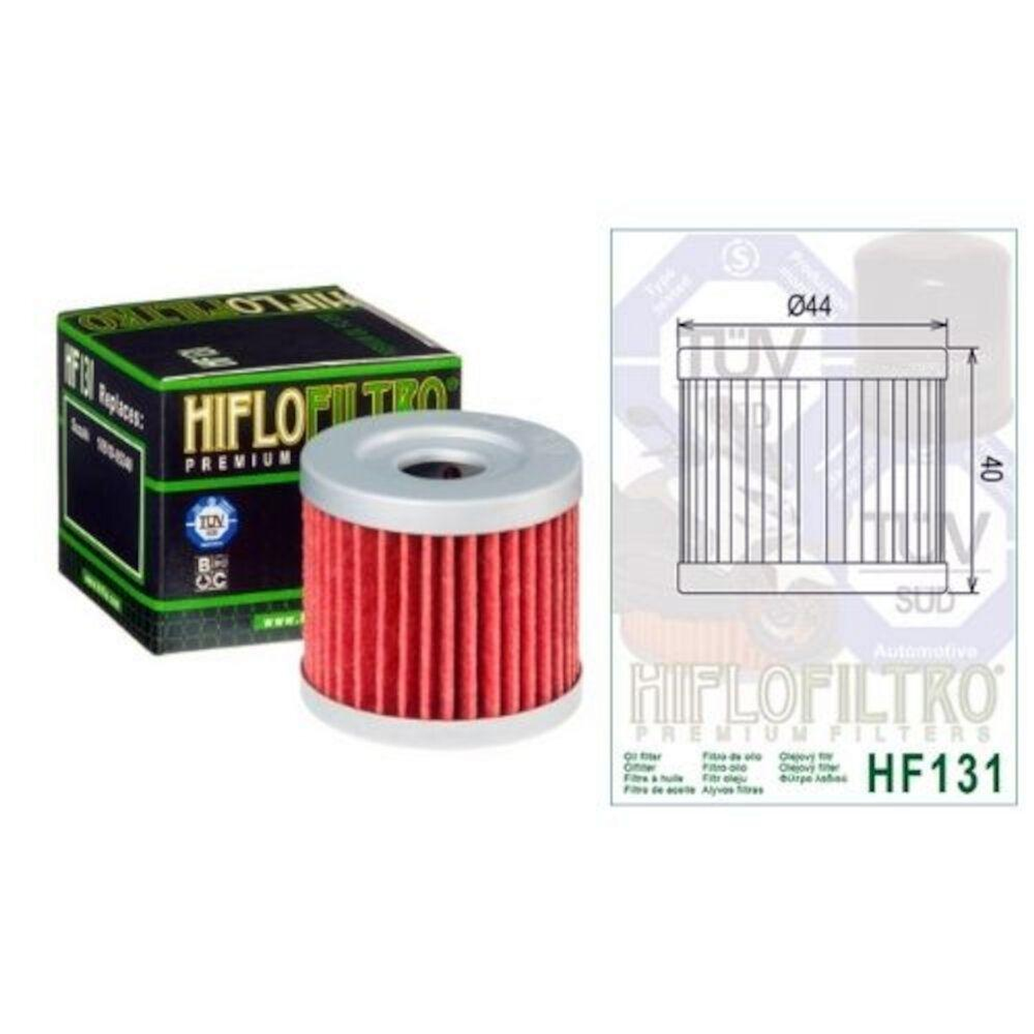 Filtro de Aceite HifloFiltro Suzuki Gixxer 150  (KN 131) 2