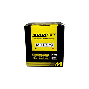 Batería Motobatt MBTZ7S. Tecnología AGM. (YTX5L-BS)