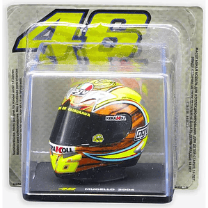 Casco AGV de Colección Valentino Rossi Mugello 2004. Escala 1:5