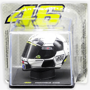 Casco AGV de Colección Valentino Rossi Montmelo 2008. Escala 1:5