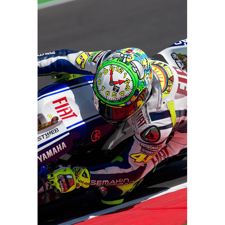 Casco AGV de Colección Valentino Rossi GP Misano 2010.  Escala 1:5 3