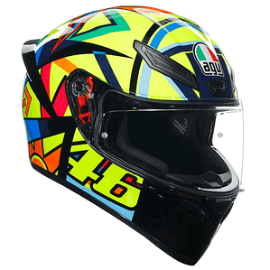 Casco AGV K1 S (2023) VR Soleluna 2017. QR Norma Chilena