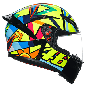 Casco AGV K1 S (2023) VR Soleluna 2017. QR Norma Chilena