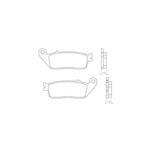 Pastillas de Freno Delanteras Triumph Trident 660, Street Triple 675. Brenta Sinterizada