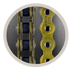 Cadena Racing RK 520 RUWR. Uso de Carreras, Sportbike