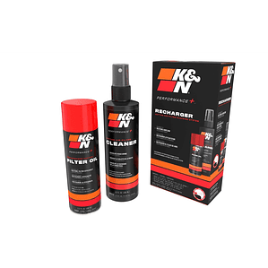 K&N Recharger Kit 99-5000. Limpiador y Aceite Spray para Filtros de Aire