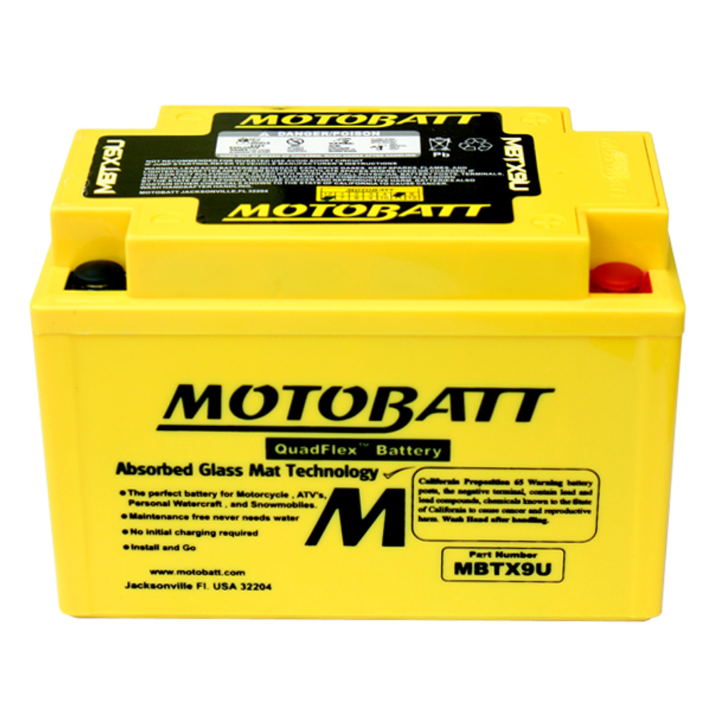 Batería Motobatt MBTX9U. (YTX9BS)