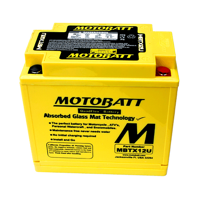 Batería Motobatt MBTX12U. Tecnología AGM (YTX12-BS)
