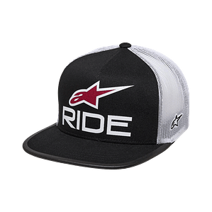 Gorra Alpinestars Ride 4.0 Trucker. Negro-Blanco-Rojo. (Jockey)