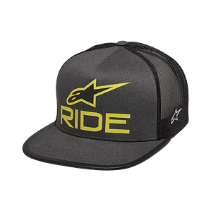 Gorra Alpinestars Ride 4.0 Trucker. Carbon-Negro-Verde. (Jockey)