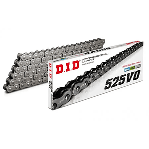 Cadena DID 525 VO. Con O'ring, Candado, Japonesa, 120L