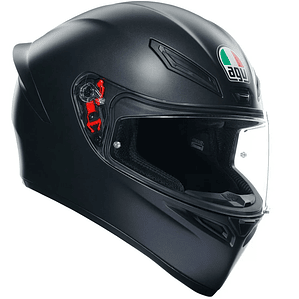 Casco AGV K1 S Negro Matte. ECE 22.06. (QR Norma Chilena)
