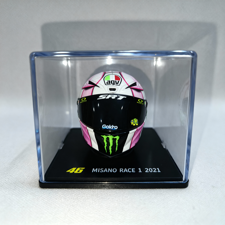 Casco de Colección Misano Race 1 año 2021. AGV Valentino Rossi. Escala 1:5 1